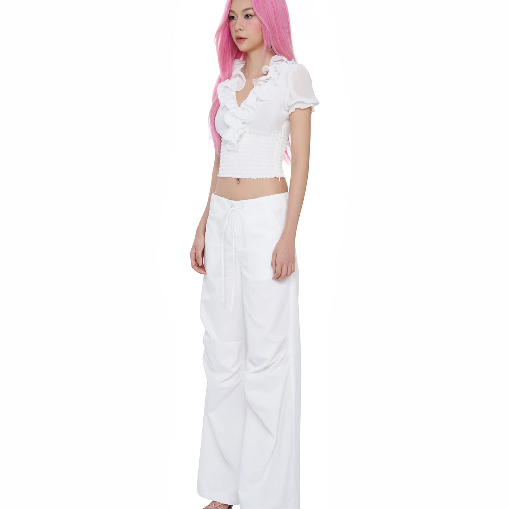 
                      
                        White Sylvie Pants
                      
                    