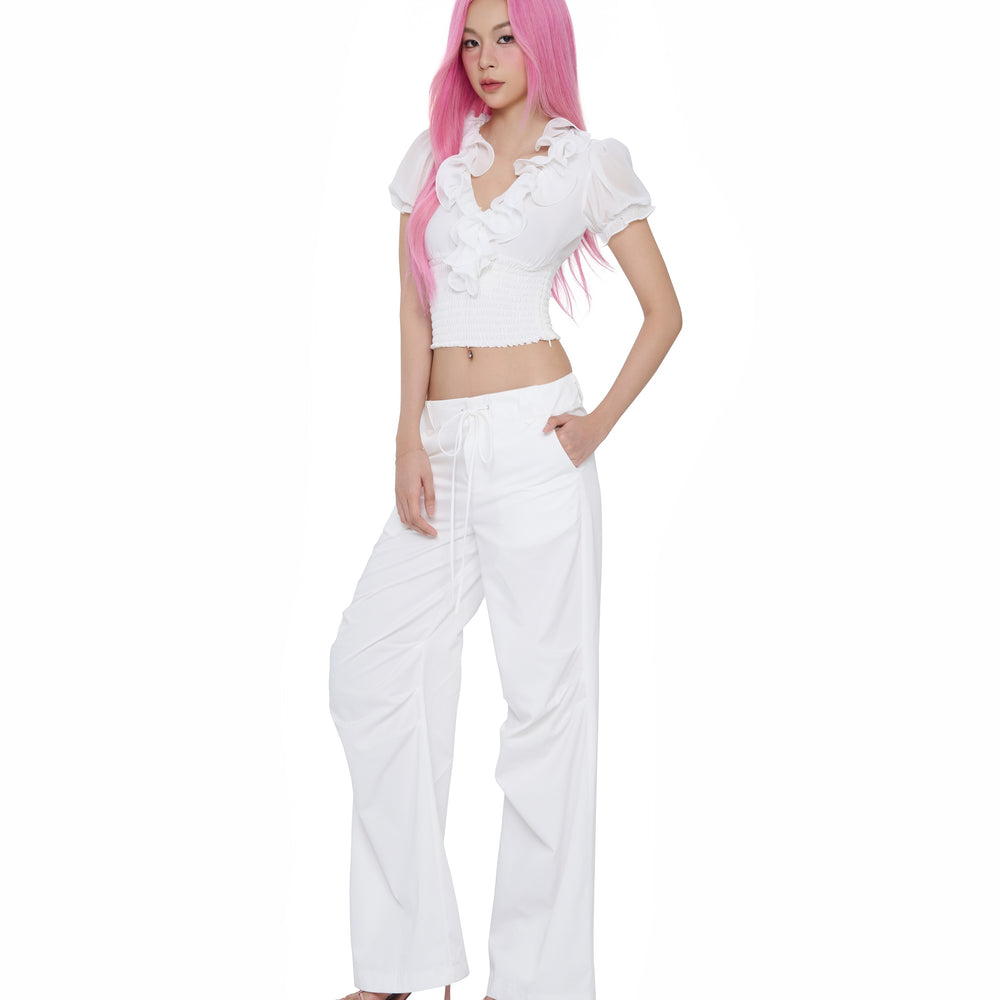 
                      
                        White Sylvie Pants
                      
                    