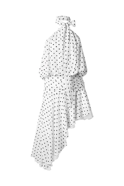 White Dottie Dress