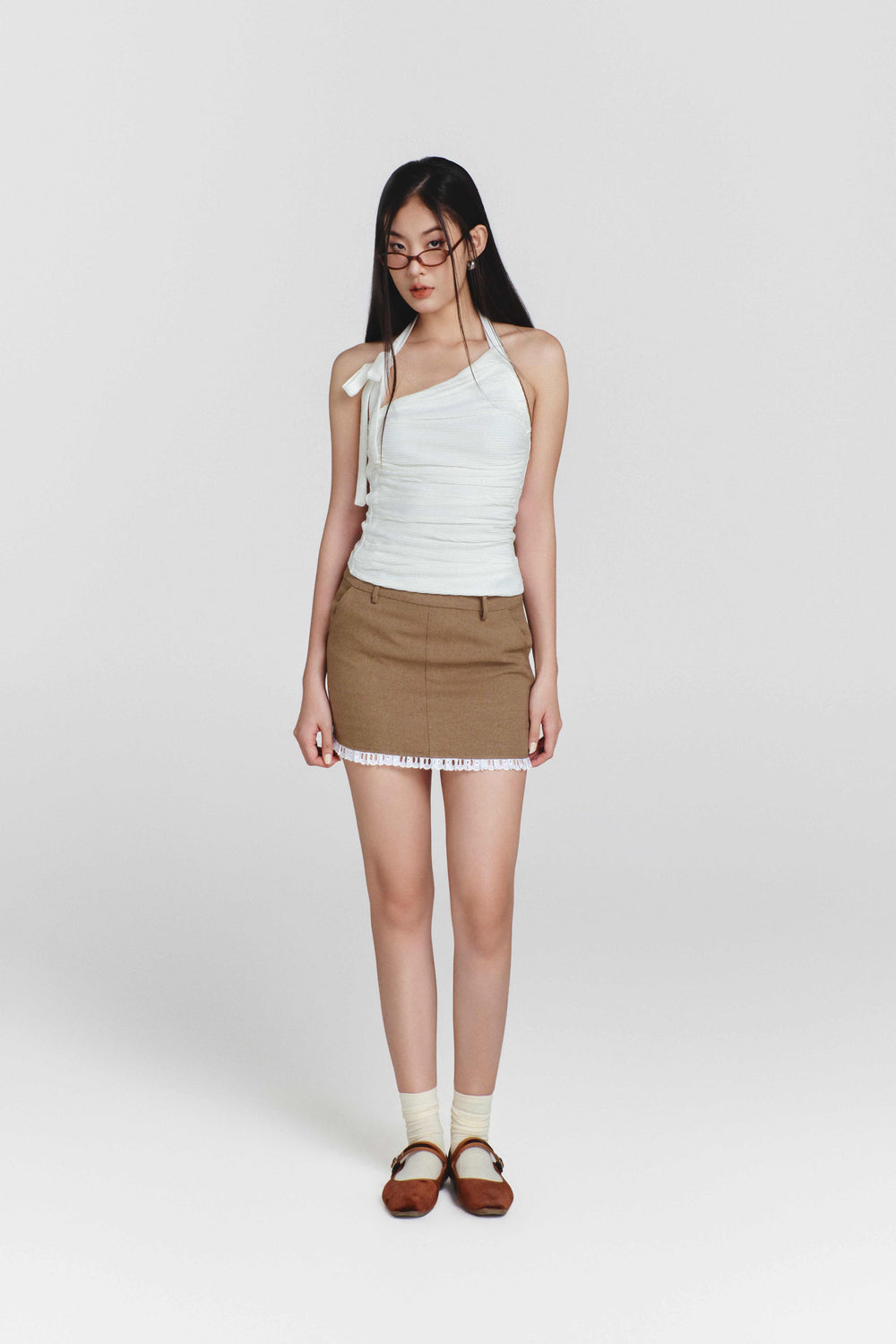 Brown Peri Skort